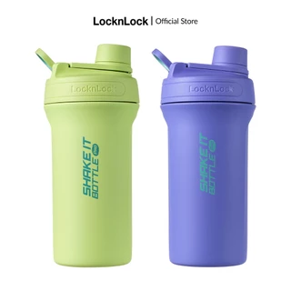 Bình giữ nhiệt LocknLock Shake It Bottle Pro 650ml bằng thép không gỉ có thang chia thể tích LHC4276