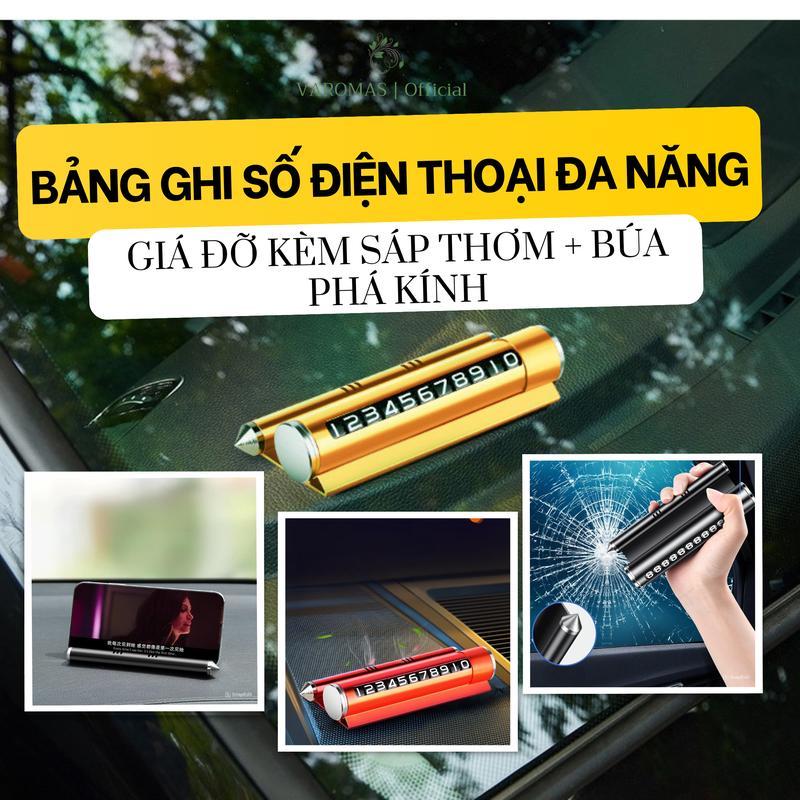 Biển Số Điện Thoại Kèm Sáp Thơm Ô Tô Varomas Bảng Ghi Số Điện Thoại Để Taplo Xe Hơi Có Thế Phá KínhTiện Dụng KT92