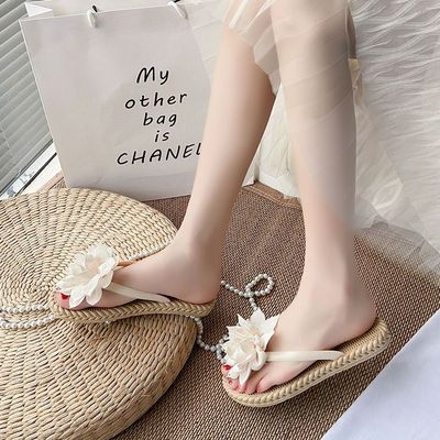 Laylalay.n - [Có sẵn] Dép cói nữ xỏ ngón đính hoa nở xòe xinh xắn - đi làm, văn phòng, đi dạo, đi biển - LAL17