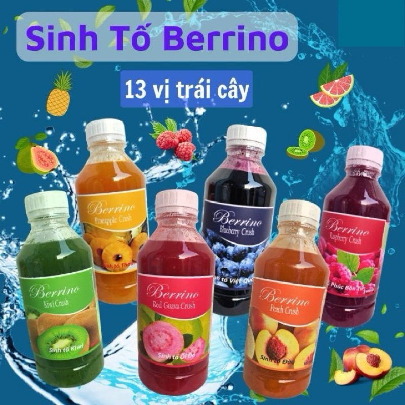 Sinh Tố Berrino Làm Sữa Chua, Panna Cotta Chai Lẻ 120ml, 250ml – Date Xa