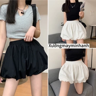 Quần Short Nữ Đùi BÍ NGÔ Bo Cạp Chun Lưng Thun Co Giãn Chất Gió Mềm Mại Lên Dáng Siêu Xinh MA269