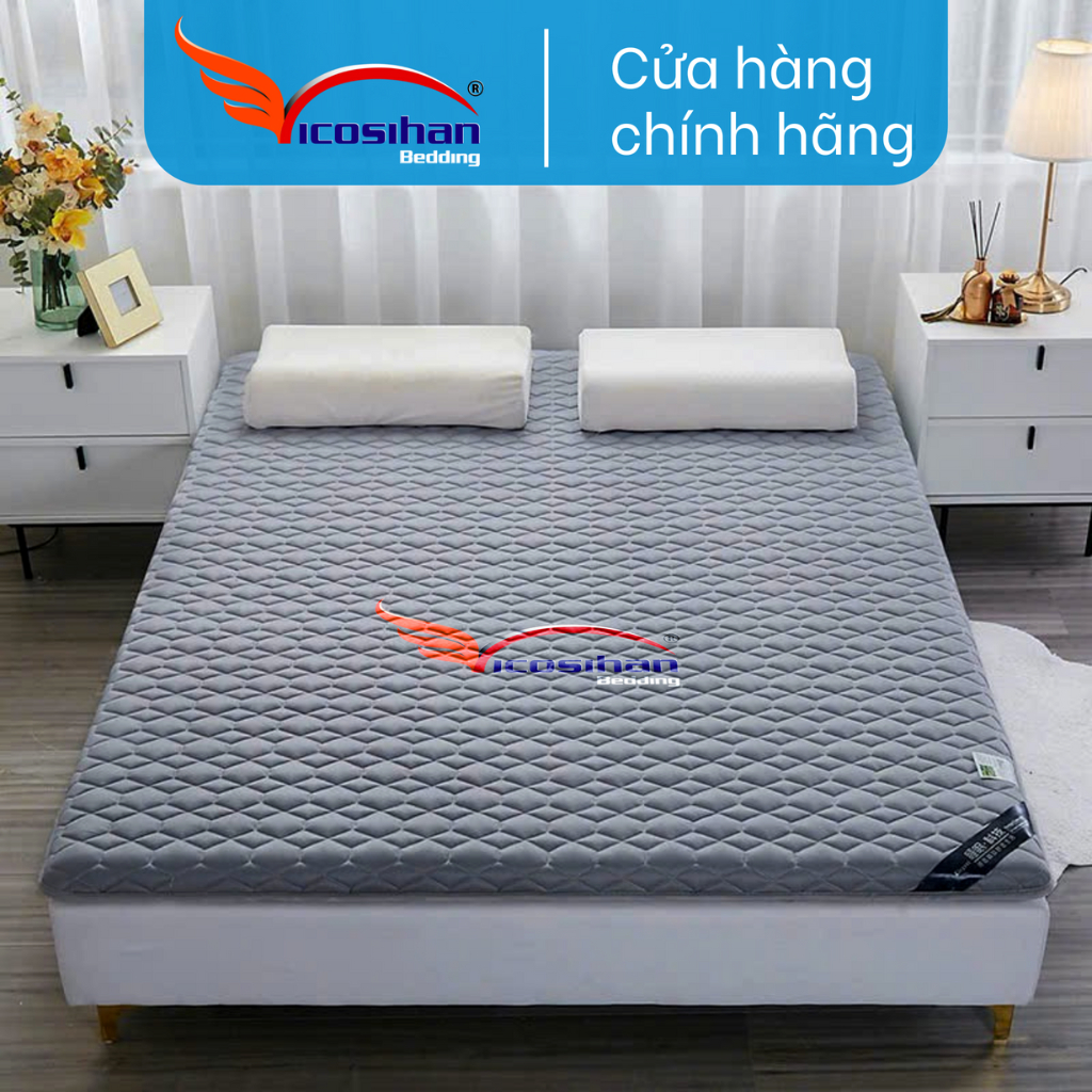Nệm Topper chất liệu cotton lụa Vicosihan Bedding | Shopee Việt Nam