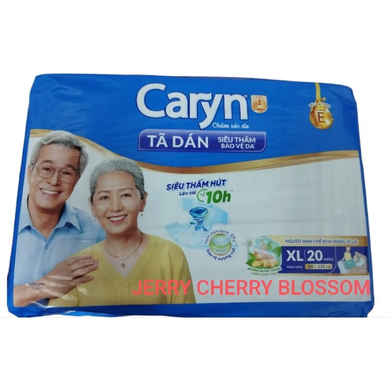 combo 3 miếng tã dán caryn xé lẻ size M và XL