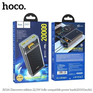 Sạc dự phòng Hoco J103A 20000mah với tốc độ sạc nhanh 22,5w có nhiều cổng sạc.