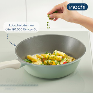 Chảo Chống Dính OMI GREY INOCHI - Lớp Phủ Teflon Megastone Siêu Bền, Dùng Cho Mọi Loại Bếp