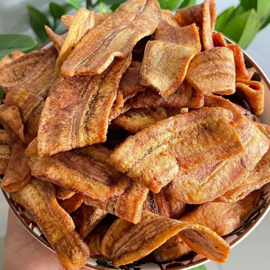 Chuối sấy không đường giòn rụm (có video)