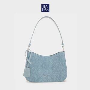 Túi Xách Nữ Đeo Vai Aura Denim In You Hobo Quai Ngắn Sz 24 HAPAS - TDV23059