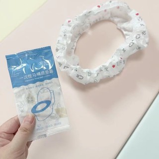 Miếng Lót Bồn Cầu Dùng Một Lần, Giấy Lót Toilet Công Cộng Họa Tiết Xinh Xắn Tự Hủy 88469