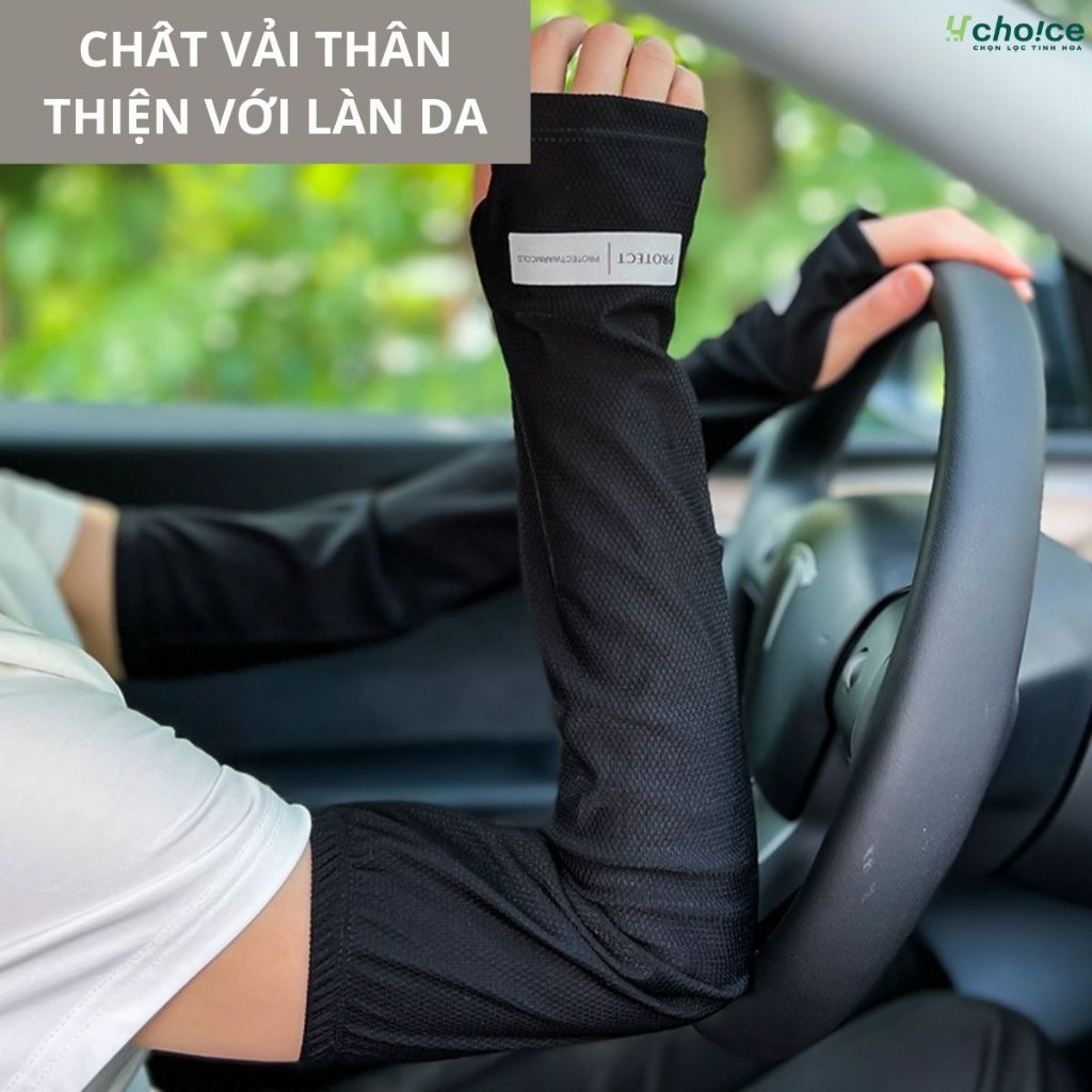 Găng tay chống nắng, chống tia UV, tia cực tím nam nữ, bao tay đi nắng xỏ tay hở ngón thoáng khí.
