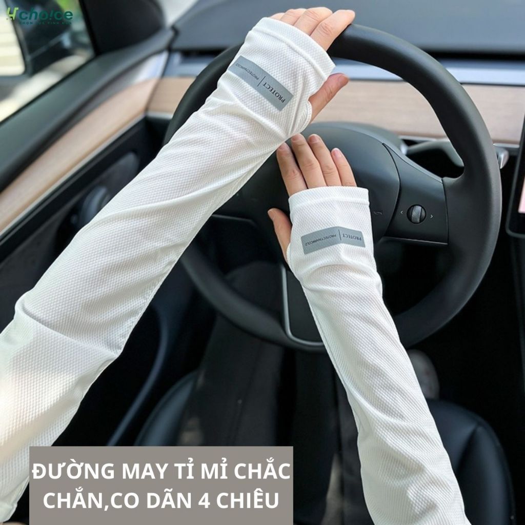Găng tay chống nắng, chống tia UV, tia cực tím nam nữ, bao tay đi nắng xỏ tay hở ngón thoáng khí.