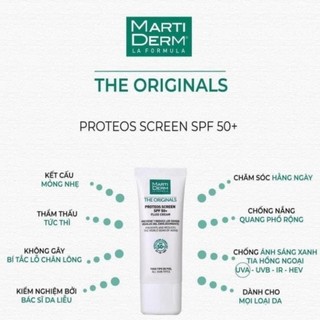 Kem chống nắng cho da dầu mụn SVR Sebiaclear Crème SPF50 MartiDerm The Proteos Screen SPF50+ 40ml