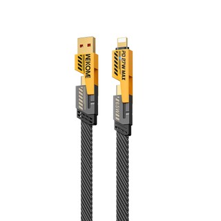 CÁP SẠC ĐA NĂNG 4in1 SẠC SIÊU NHANH 65W, SIÊU CHỐNG ĐỨT WDC-25 cho ĐIỆN THOẠI / MÁY TÍNH BẢNG / LAPTOP ...