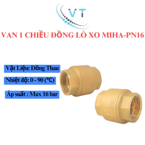 VAN 1 CHIỀU ĐỒNG LÒ XO MIHA-PN16 DN50-DN100
