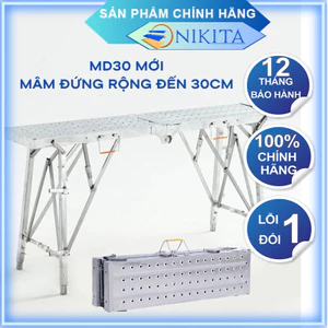 Giàn giáo gấp gọn mâm đứng rộng 30cm, chắc khỏe, an toàn, tiện di chuyển, chính hãng Nikita