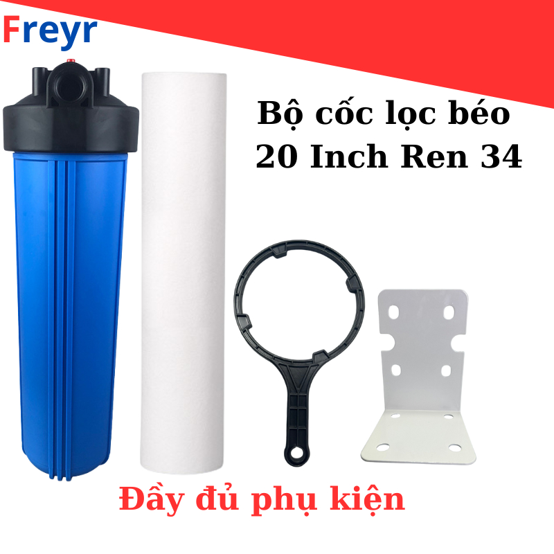 Cốc lọc béo 20 Inch,Ren 34 lọc thô đầu nguồn đầy đủ phụ kiện | Shopee ...