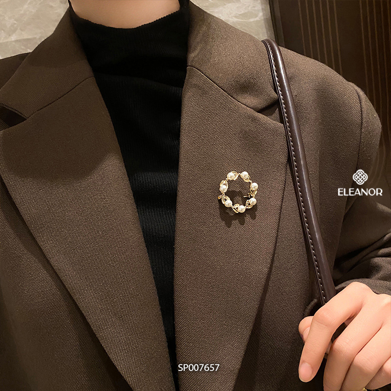 Ghim cài áo nam nữ Eleanor Accessories đa dạng kiểu dáng đính đá phụ kiện thời trang trâm cài 7665