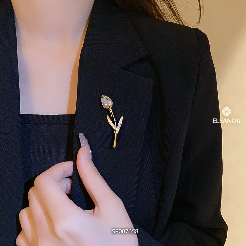Ghim cài áo nam nữ Eleanor Accessories đa dạng kiểu dáng đính đá phụ kiện thời trang trâm cài 7665