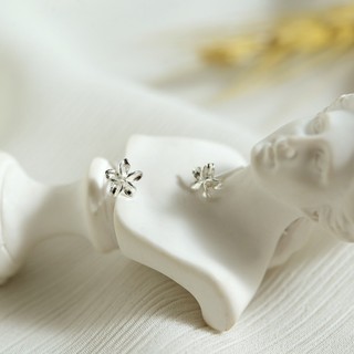 Khuyên tai LAMY Plumeria Flower Silver Earrings 3273 - Khuyên tai bạc cao cấp