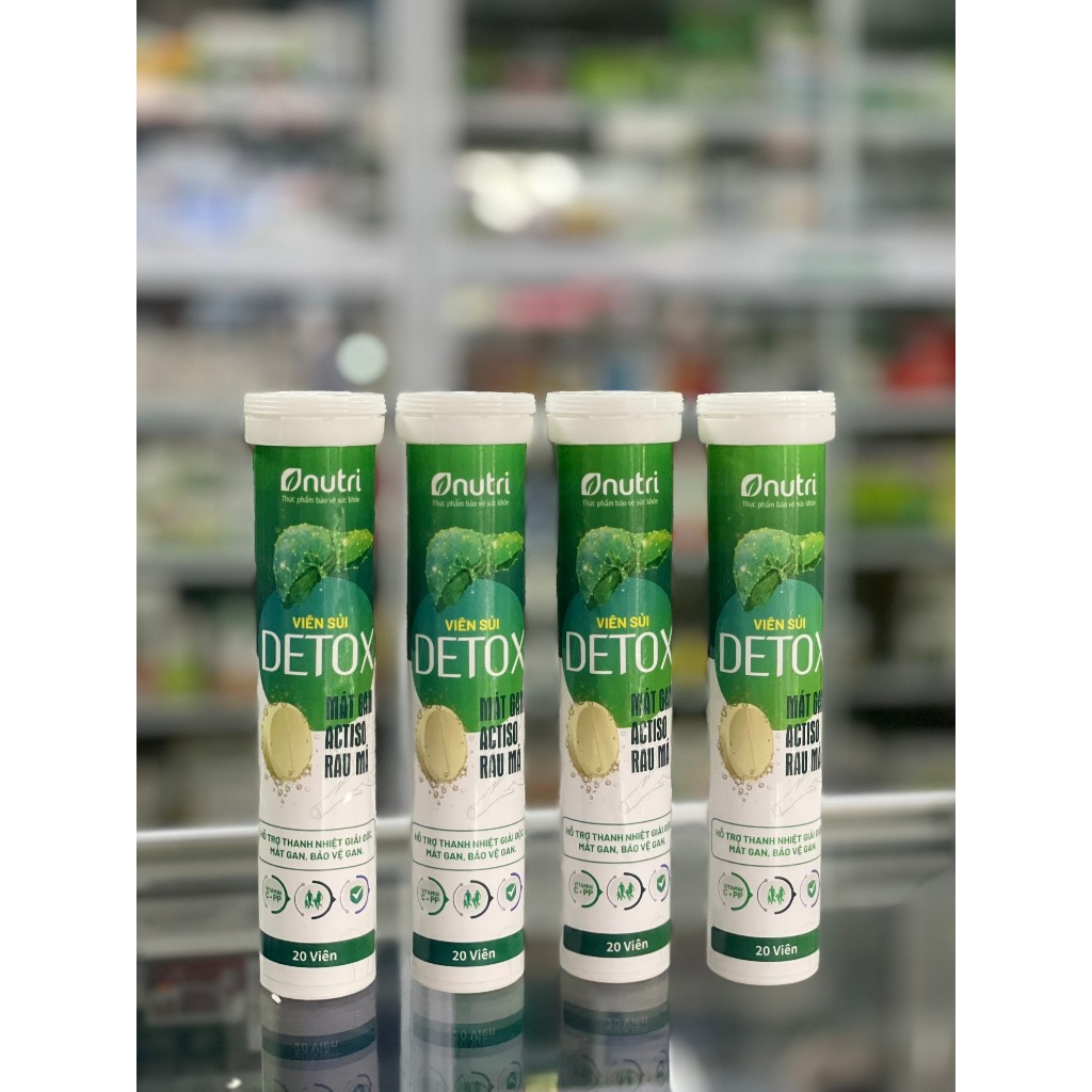 [CHÍNH HÃNG] Viên sủi Nutri detox actiso rau má - Mát gan - Giải độc ...