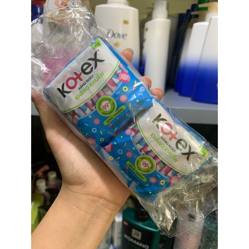 Combo 2 Gói băng vệ sinh hằng ngày hương tự nhiên Kotex (8 miếng/gói)
