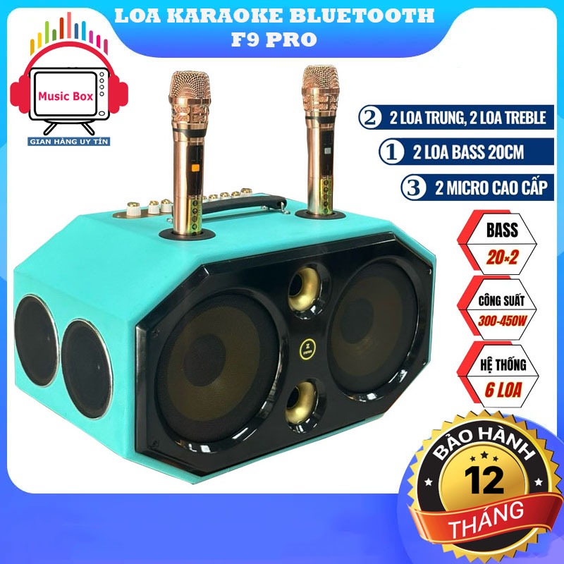 Loa Karaoke Bluetooth Lục Giác F9 Pro, Công Suất 450w,8 Đường ...