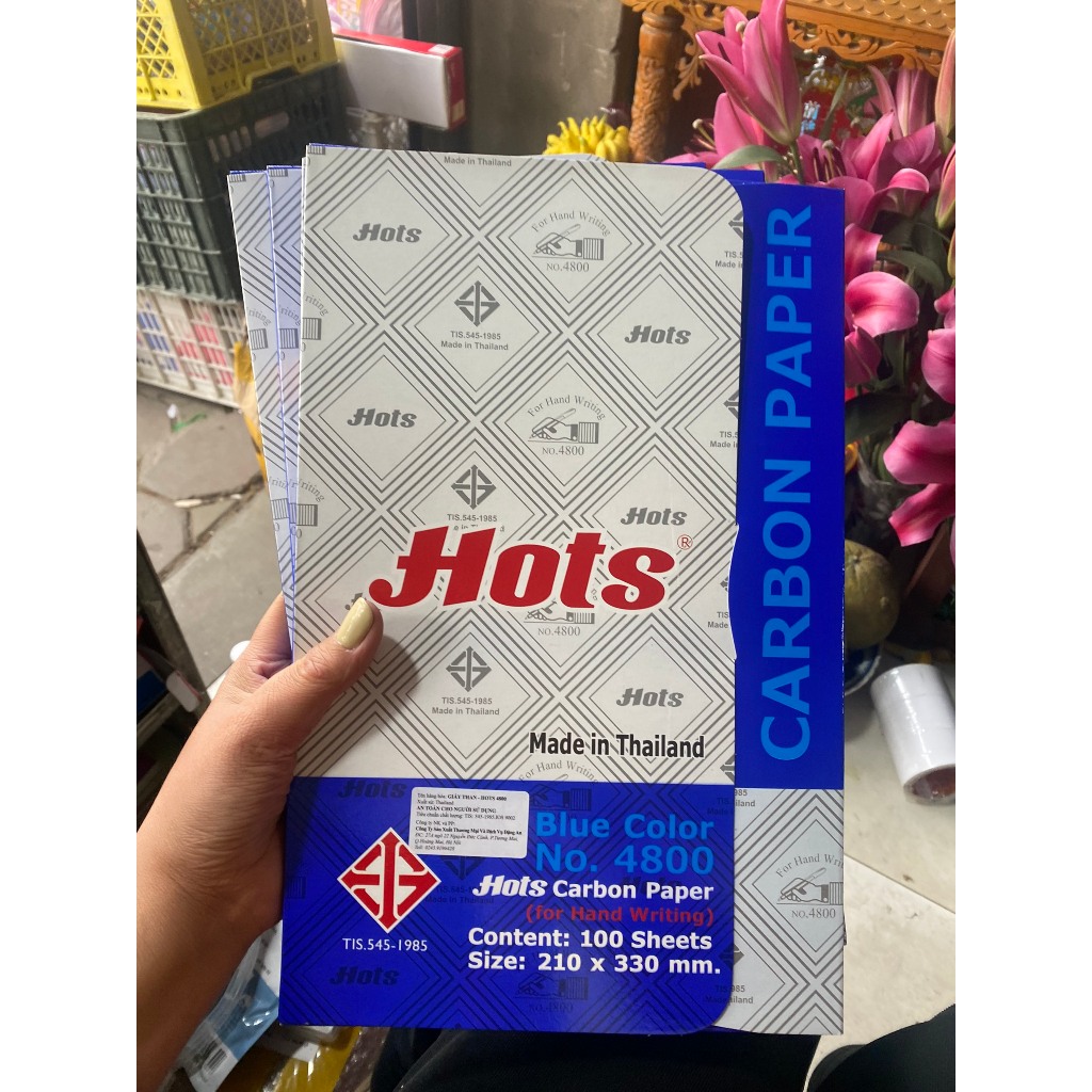 Tập 100 tờ giấy than Hots Thái Lan