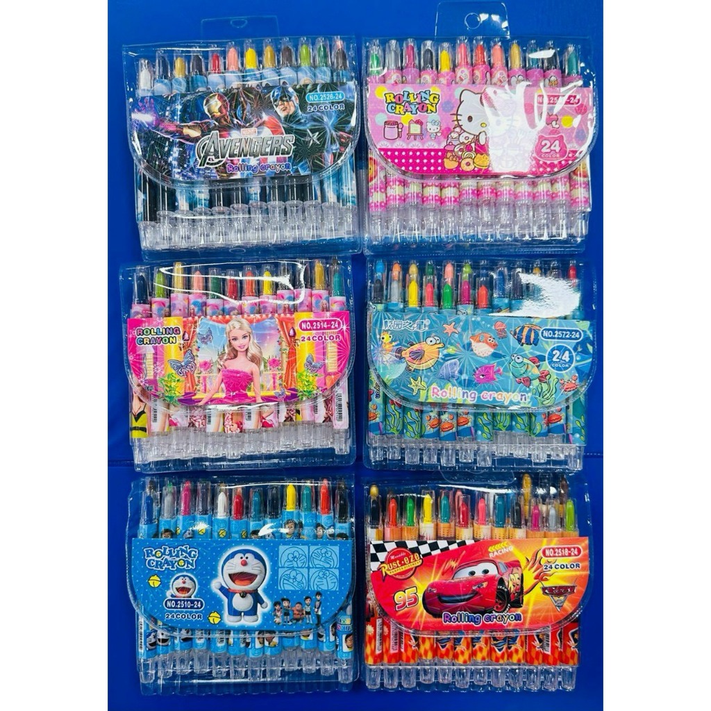 Hộp sáp vặn Rolling Crayons 18 màu hàng chất lượng