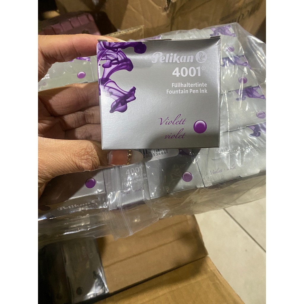 Mực Pelikan 4001 Đức (lọ 62,5ml), mực nhanh khô, không phai, bay mầu, mực bút máy luyện chữ đẹp
