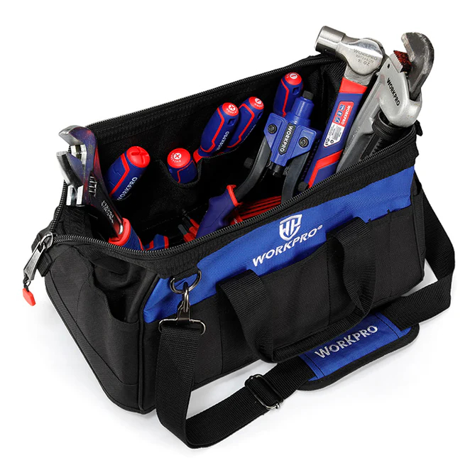 TÚI ĐỰNG ĐỒ NGHỀ BẰNG VẢI DỆT WORKPRO CHÍNH HÃNG KÍCH THƯỚC 12" - 14" - 16" - 18" TIỆN DỤNG, BỀN CHẮC, HIỆN ĐẠI