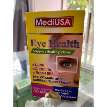 Viên uống bổ mắt giảm nguy cơ thoái hóa điểm vàng MediUSA Eye Health⚡Nhập khẩu Mỹ⚡Hộp 60 viên bổ mắt tăng cường thị lực