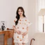 Đồ Bộ Bầu Và Sau Sinh Hình Gấu Mùa Hè Larosa Vải Đũi Xốp Cao Cấp Mềm Mát - LR019