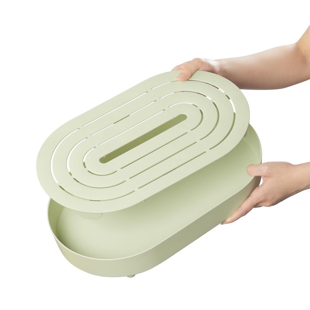 KHAY OVAL úp cốc oval Sano Inochi - Úp ly, bình, cốc, chén, nhựa nguyên sinh an toàn, tiện lợi