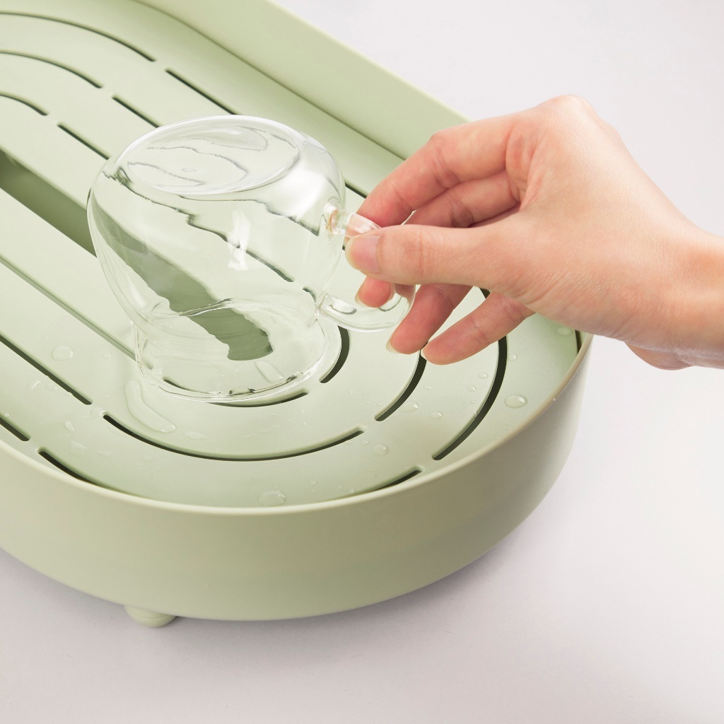 KHAY OVAL úp cốc oval Sano Inochi - Úp ly, bình, cốc, chén, nhựa nguyên sinh an toàn, tiện lợi
