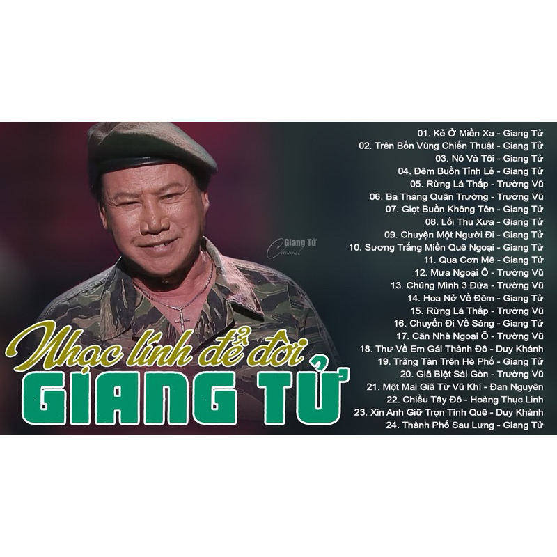 Băng Cassette Giang Tử Nhạc Lính Để Đời