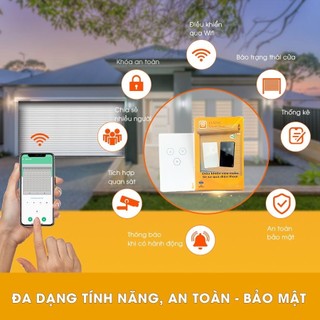 Công Tắc Cửa Cuốn Wifi Datic Smart Door, Công Tắc Cửa Cuốn Điều Khiển Từ Xa Bằng Điện Thoại - DTDOOR