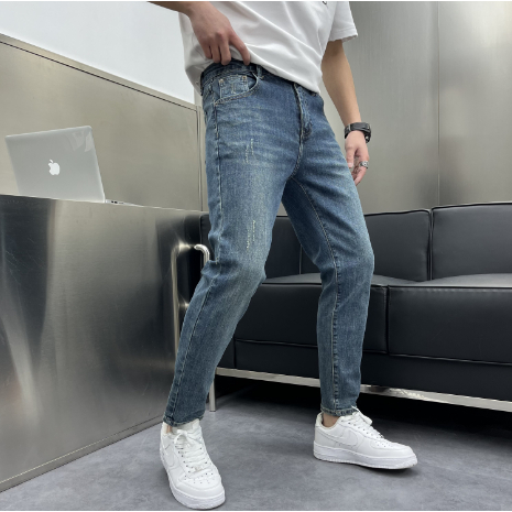 Quần Jean Nam Hafos Denim form dài , Quần Jean Dài kiểu dáng Slim-Fit, co giãn, dày dặn, đứng phom, chuẩn phom Menswear