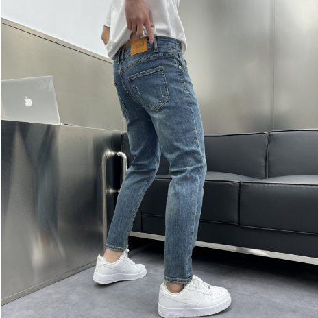 Quần Jean Nam Hafos Denim form dài , Quần Jean Dài kiểu dáng Slim-Fit, co giãn, dày dặn, đứng phom, chuẩn phom Menswear