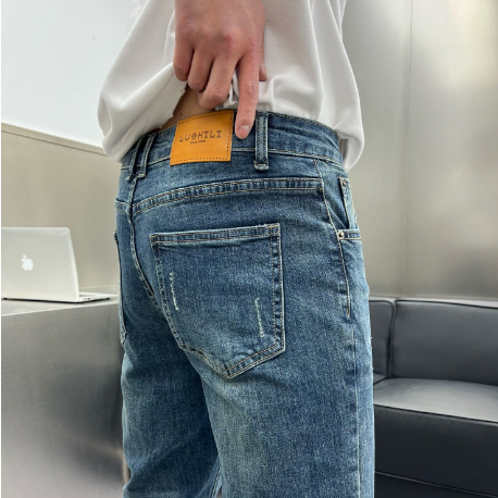 Quần Jean Nam Hafos Denim form dài , Quần Jean Dài kiểu dáng Slim-Fit, co giãn, dày dặn, đứng phom, chuẩn phom Menswear