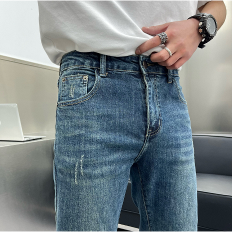 Quần Jean Nam Hafos Denim form dài , Quần Jean Dài kiểu dáng Slim-Fit, co giãn, dày dặn, đứng phom, chuẩn phom Menswear