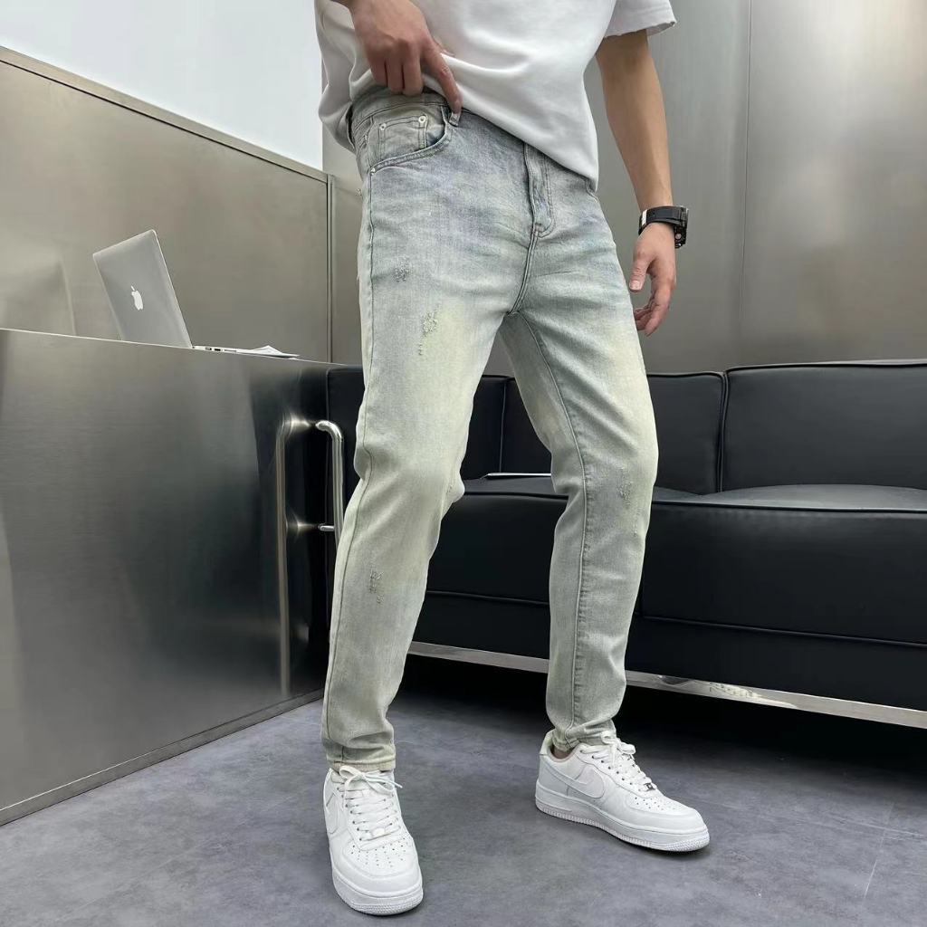 Quần Jean Nam Hafos Denim form dài , Quần Jean Dài kiểu dáng Slim-Fit, co giãn, dày dặn, đứng phom, chuẩn phom Menswear