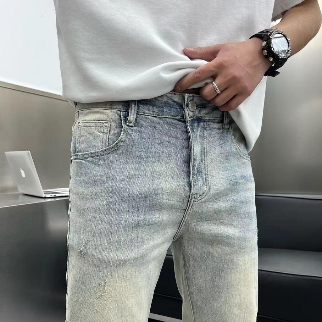 Quần Jean Nam Hafos Denim form dài , Quần Jean Dài kiểu dáng Slim-Fit, co giãn, dày dặn, đứng phom, chuẩn phom Menswear