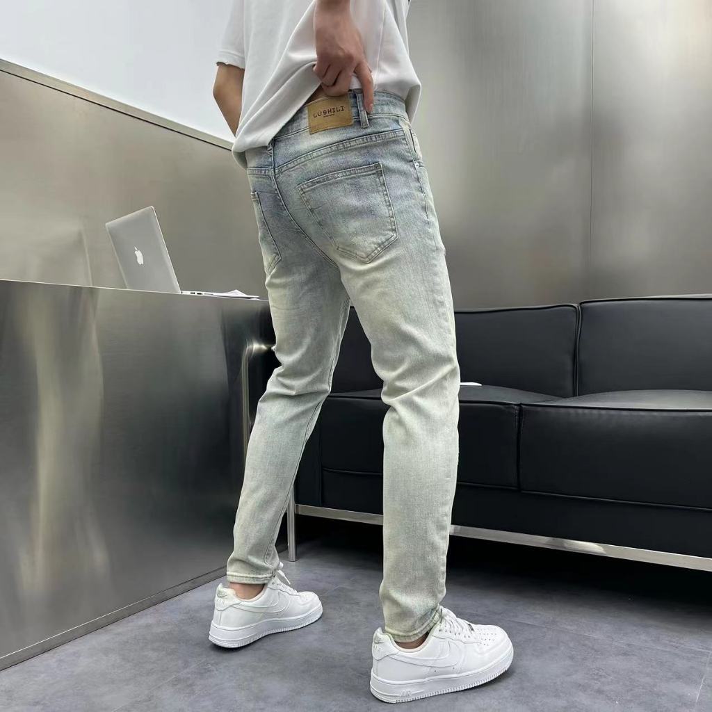 Quần Jean Nam Hafos Denim form dài , Quần Jean Dài kiểu dáng Slim-Fit, co giãn, dày dặn, đứng phom, chuẩn phom Menswear
