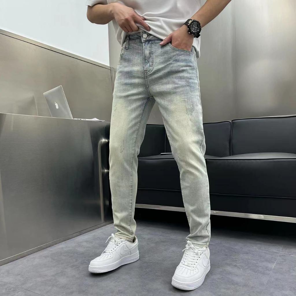 Quần Jean Nam Hafos Denim form dài , Quần Jean Dài kiểu dáng Slim-Fit, co giãn, dày dặn, đứng phom, chuẩn phom Menswear