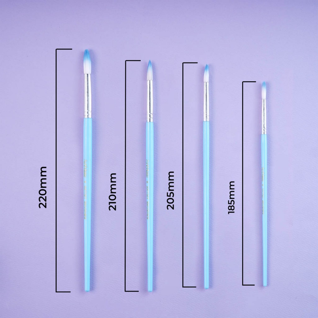 Bộ Cọ Vẽ Màu Nước Artmate Cao Cấp 4/10 Món Bút Lông Vẽ Màu Nước, Màu Acrylic, Màu Gouache Đa Năng