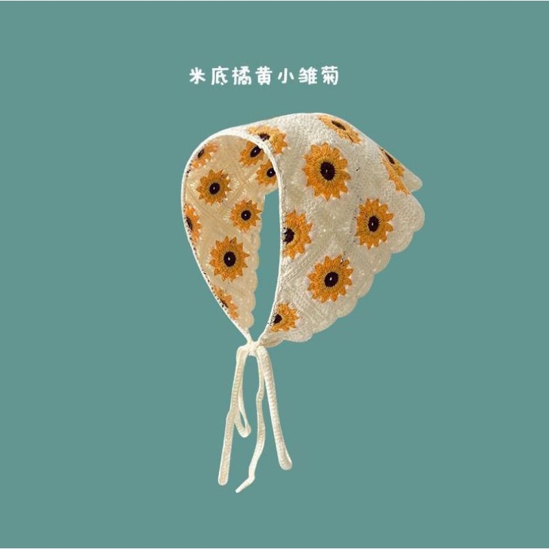 KHĂN ĐỘI ĐẦU BANDANA HOẠ TIẾT HOA XINH XẮN