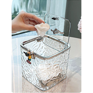 Thùng rác mini để bản kèm phụ kiện thỏ cute
