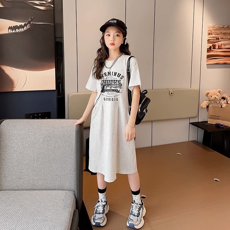 Váy bé gái size đại BEESHOP váy chiết eo cho bé H24085