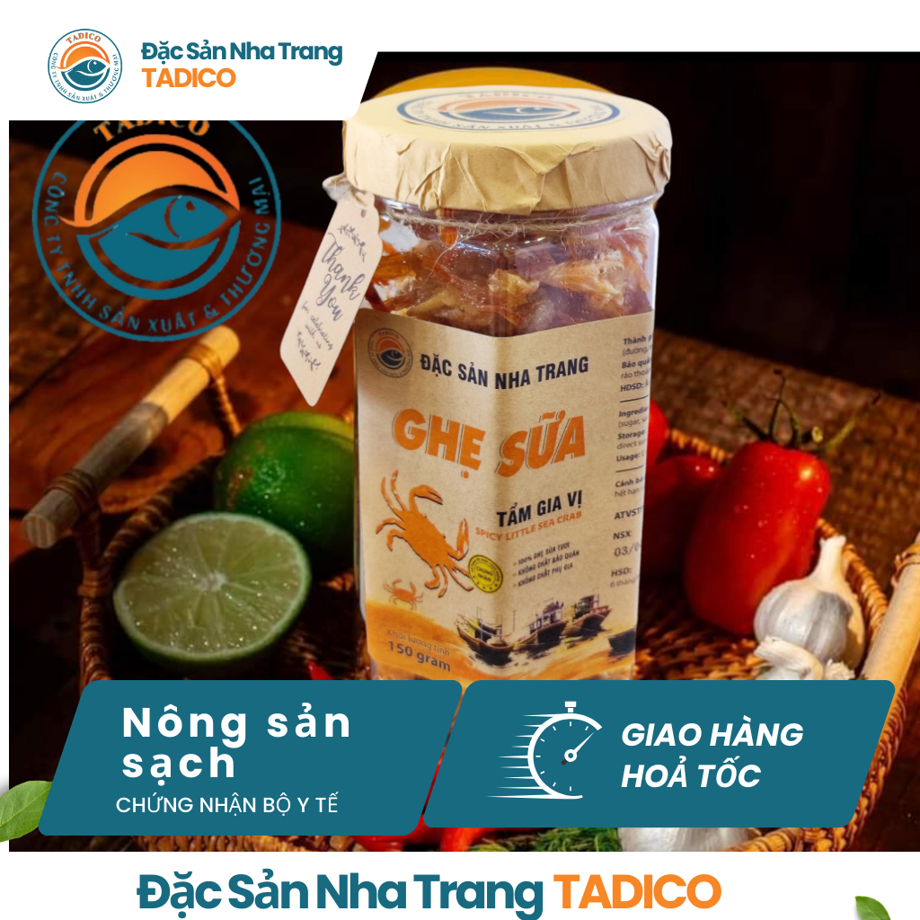 Ghẹ Sữa Rim Giòn Nha Trang 150Gr Ăn Liền, Ghẹ Sữa Rim Gia Vị | Tadico ...