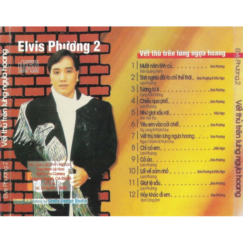 Băng Cassette Elvis Phương - Vết Thù Trên Lưng Ngựa Hoang