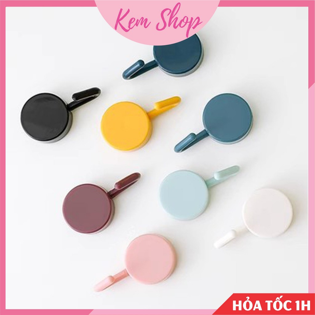 Set 10 móc treo đồ gắn tường đa năng tiện lợi - Kem Shop K36